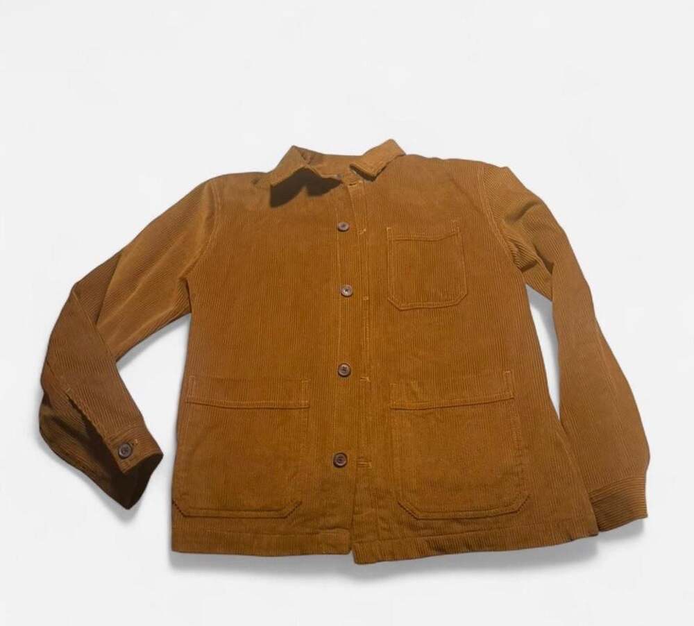 Men's Corduroy Chore Jacket Brown Size M